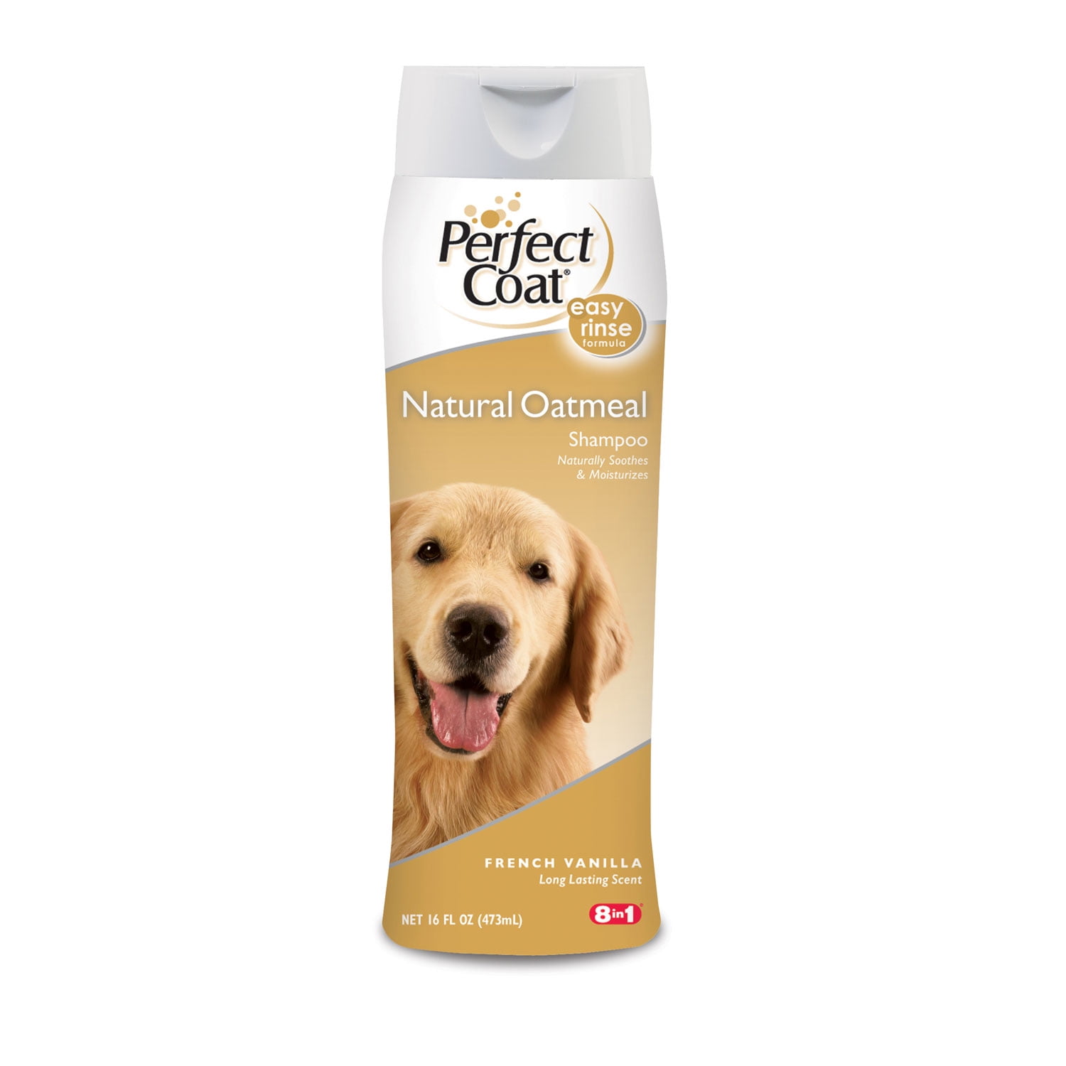 Perfect coat oatmeal dog shampoo, 16oz bottle