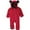Red, variant on Dezsed 3M-3Y Cute Fleece Plush Bear Baby Rompers Toddler Girl Overall Jumpsuit Spring Autumn Hooded Zipper Baby Boys Romper Infant Crawling Clothing