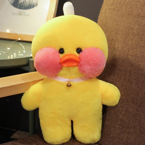 Wholesale 30cm Cute LaLafanfan Cafe Duck Plush Toy Stuffed Soft Kawaii Duck Doll Animal Pillow Birthday Gift for Kids Children130cm high Deng Xun unisex