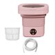thumbnail image 5 of Lavadora de viaje pequeña lavadora automática 6.5L eléctrica de bajo consumo lavadora de ropa Mini lavadora plegable para viajes apartamentos calcetin rosa Soledad mini lavadora, 5 of 10