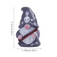 thumbnail image 3 of SLYNSHome Mini Resin Halloween Gnome Figurines,Gray Spooky Ghost Dwarf Statues, Tiny Tabletop Decor Ornaments For Indoor Holiday Scene Arrangement, 3 of 7