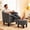 Gray, variant on Tappio Accent Sofa Chair Ottoman Set, Barrel Couch Chair with Foot Rest, Upholstered Reading Chair Club Armchair for Living Room Bedroom Study Room Office, Gray
