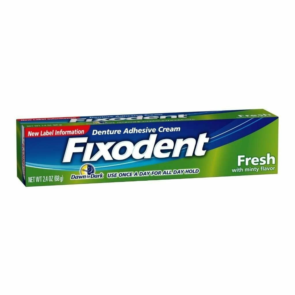Fixodent Denture Adhesive Cream, Fresh Mint Hold Complete Comfort 2.40