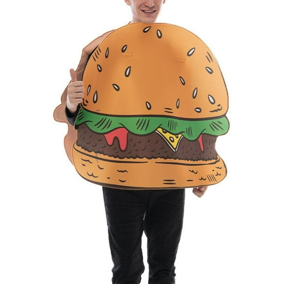 BELOVING Hamburger Costume Comfort Adults Hamburger Cosplay for Parties Stage Holiday