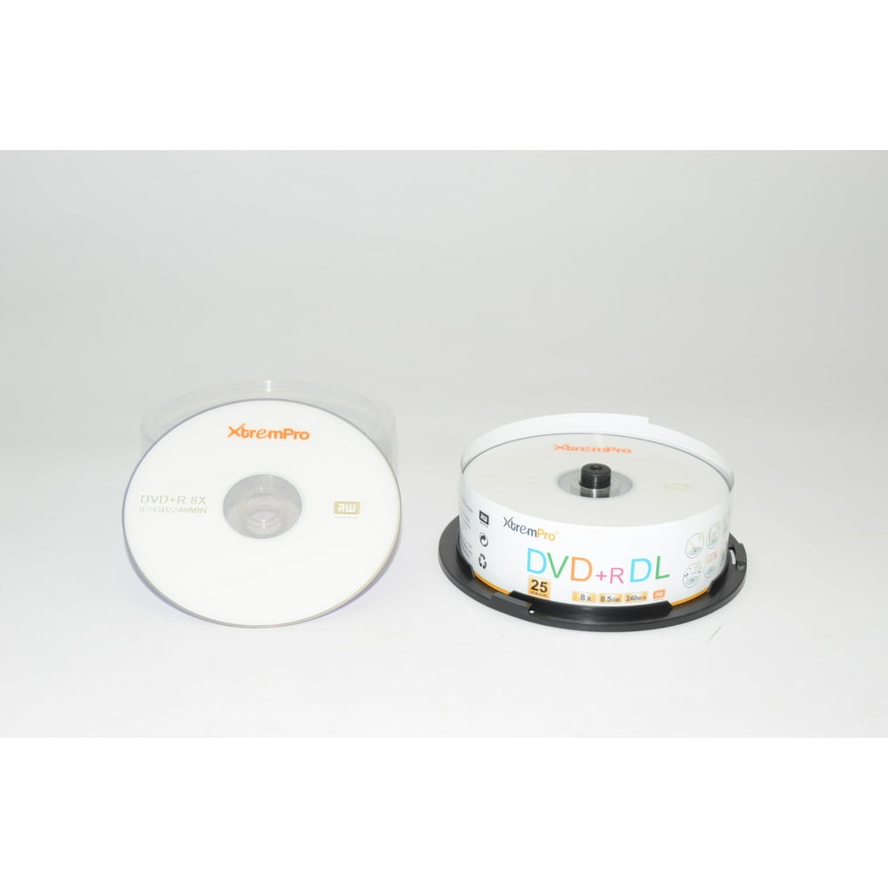 Blank CD DVD+R DL 8X 8.5GB 240Min Recordable Double Layer DVD 50 Pack