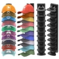 thumbnail image 1 of Organizador de sombreros HeQE para gorras de béisbol, paquete de 2, negro, 1 of 6