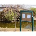 thumbnail image 1 of Jayhawk PB MC2HGRE Medium Hinged Message Center with One Side, No Post, Green, 1 of 1