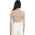 thumbnail image 3 of GHSDFBB Chandails à Col Roulé Simulé pour Femmes Manches Longues Mode Automne Basique Ajusté sous-Vêtements Thermiques Doux, 3 of 4