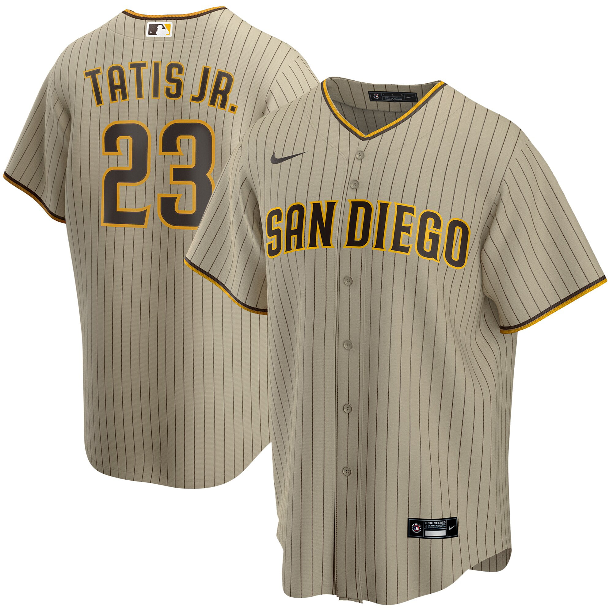 Fernando Tat-s San Diego Padres Nike Alternate 2020 Replica Player Jersey - Tan/Brown ...