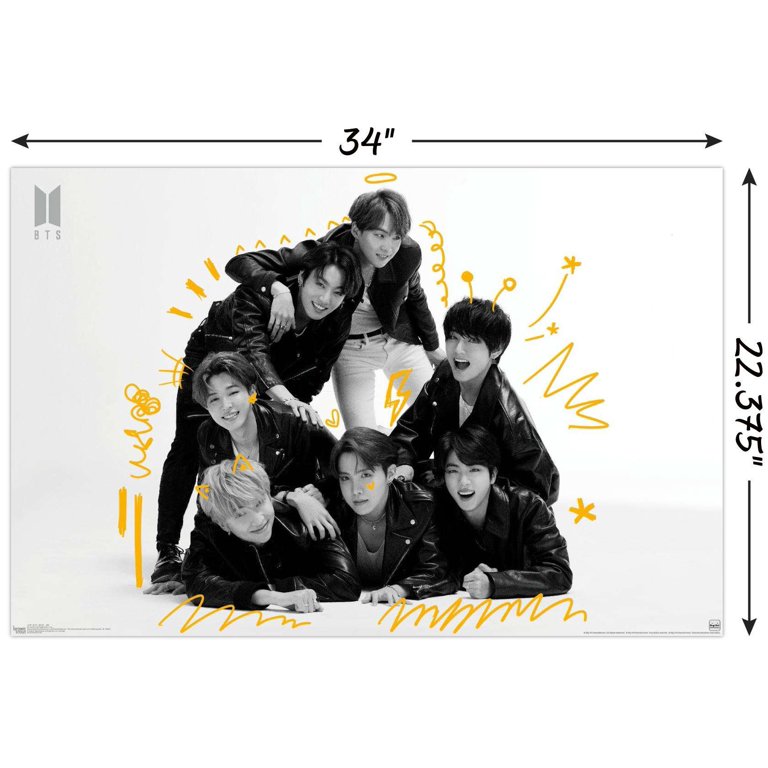 BTS - MOS7 - BW Wall Poster, 22.375