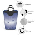 thumbnail image 2 of DouZhe 50L Rectangular Laundry Basket, Blue Star America Celebration Prints Waterproof Foldable Laundry Hamper with Aluminum Handles, 2 of 6