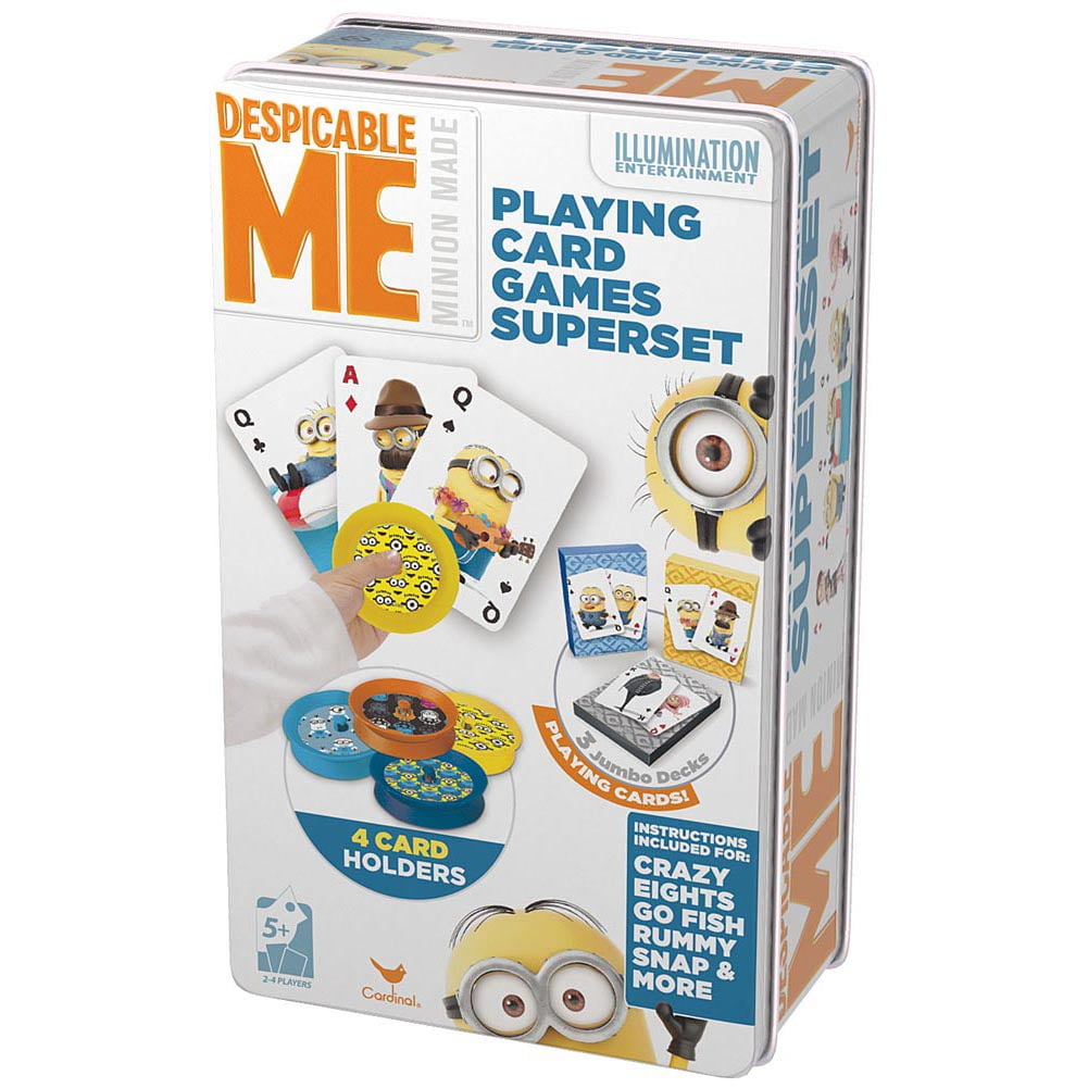 Despicable Me Minion Made 2 Decks of Playing Cards Cardinal Illumination Game 