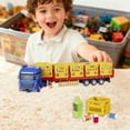 thumbnail image 4 of Large Transport Truck Model, Detachable Cargo Container, Children's Toy, Alloy Semi Truck, Vegetable Fruit And Beverage Transport Vehicle Trailer Toys for Boys, 4 of 5