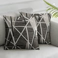 thumbnail image 3 of set of 2 decorative pillowcases with woven texture, Chenille comfortable, modern, simple, soft, light brown square cushions, suitable for bedroom sofas and cars, 3 of 7