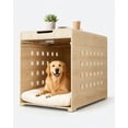 thumbnail image 6 of Furnibear Modern Dog Crate Furniture with Charging Station, Multifunctional Side End Table Indoor Kennel with Hidden Door for Small and Medium Dogs Breeds up to 55lb,Oak, 6 of 9