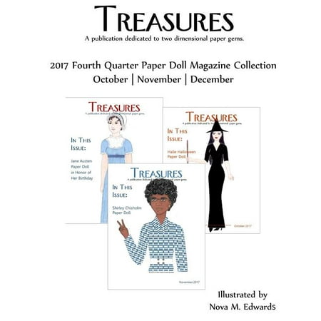 Treasures 2017 4th Quarter Paper Doll Magazine Collection: October-November-December