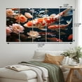 thumbnail image 4 of Designart "Lotus Pond Asian Painting IV" Asian Wall Art Prints Set, 4 of 5