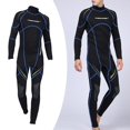 thumbnail image 4 of Traje de neopreno de buceo premium de 3 mm para hombres, cuerpo completo, una pieza, cremallera trasera, protectores contra erupciones, protección , SG Macarena traje de neopreno de los hombres, 4 of 8