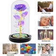 thumbnail image 4 of Rosa artificial favorita Galaxy Crystal Light Up Púrpura, 4 of 7