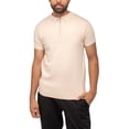 thumbnail image 4 of X RAY JEANS Mens Ottoman Texture Polo Sweater, Sand, S, 4 of 7