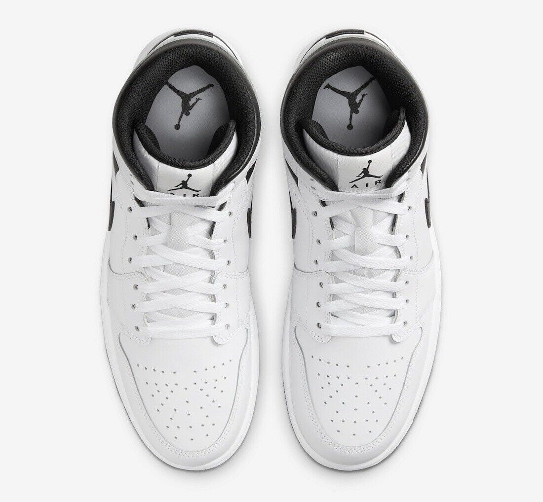 Nike Air Jordan 1 Mid White/Black-White-Black DQ8426-132 Men's Size 8.5 Medium