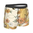 thumbnail image 3 of Kll Groovy Floral Men'S Cotton Boxer Briefs Underwear-Small, 3 of 9