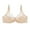 Beige, variant on Diufon Womens Full Coverage Bras Solid Color Lace Patchwork Bras Push up Breathable Bras