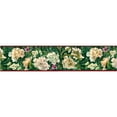 thumbnail image 2 of Trimz Cabbage Elegant Floral Trail Wallpaper Border - Green, White, Red, 15' L x 7" W, 2 of 5