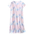 thumbnail image 5 of FEREMO Sleepwear for Women 2 Pack Cotton Tie-dye Sleepshirt Loungewear Night Dress, 5 of 7