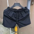 thumbnail image 5 of Pantalones cortos para hombre, de secado rápido, con cordón, para hombre, para sudar, de diseñador, color rojo, ropa de calle esencial personalizada con estilo casual, 5 of 5