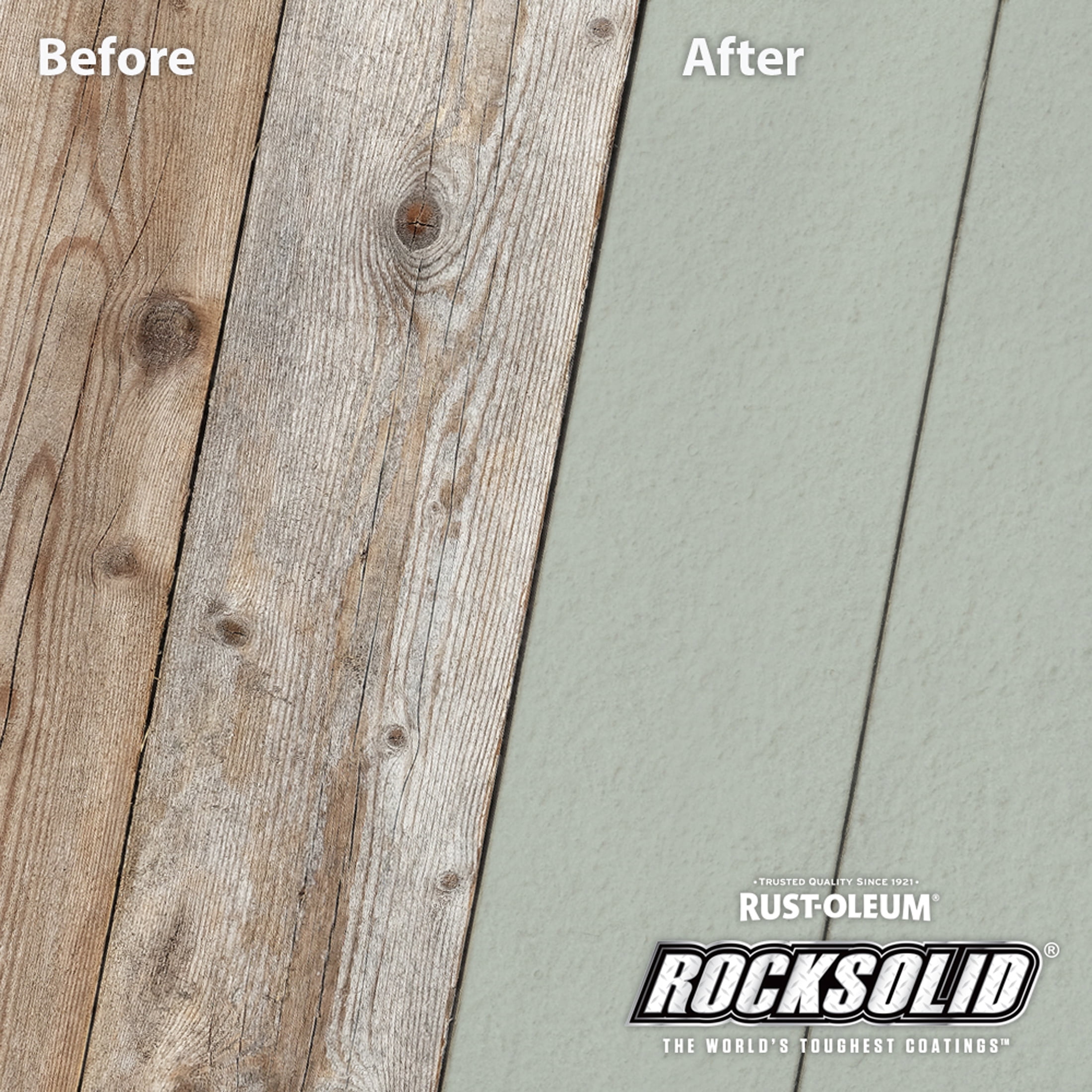 Cape Cod Gray, Rust-Oleum RockSolid 20X Exterior Wood Deck Resurfacer-319368T, Gallon