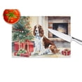 thumbnail image 5 of Welsh Springer Spaniel Cozy Christmas Glass Cutting Board Large 12 in x 15 in, 5 of 5