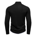 thumbnail image 6 of LEKWK Quarter Zip Pullover Men Slim Fit Mock Neck Long Sleeve Shirts Ribbed Texture Athletic Shirts Solid Fall Winter Casual Warm, 6 of 7