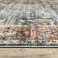 thumbnail image 2 of Oriental Weavers Charleston Washable Area Rug - CHA06 - 5' x 7' - in Blue/ Rust - Vintage Inspired, Non-Slip, Stain Resitant, Ultra Low Pile, Bedroom, Office Rug, 2 of 3