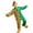 Dark Green1, variant on KKBOTIVE Carnival Clown Outfit for Adult : Funny Festive Party Holiday 3Pc Outfits Set with Top Bodysuit and Bow for Women Men's Fashion ( Red Size: XXXXXL )