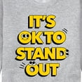 thumbnail image 3 of Instant Message - Okay To Stand Out - Men's Crew Neck Fleece Pullover, 3 of 6