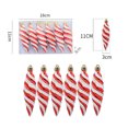 thumbnail image 3 of Adornos de dulces para el árbol de Navidad, bastones de caramelo rojos y dorados, piñas, decoración navideña para el hogar 2025, adorno para árbol de Navidad, 3 of 5