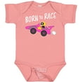 thumbnail image 3 of Inktastic Born to Race Pink Race Car Boys or Girls Baby Bodysuit, 3 of 5