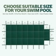 thumbnail image 3 of ColourTree Inground Pool Safety Cover, For 16x32ft Inground Pool with 5x10ft Center Step, 170GSM Material, Installation Hardware Included, Green, 3 of 7
