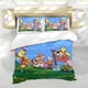 thumbnail image 5 of Osos Montañeses Conjunto de sábanas temático, trío de piezas, cómodo y amigable con la piel, diseño único, regalo de decoración para el hogar para familiares, amigos y fans,135cm *200cm, 5 of 6