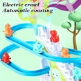 thumbnail image 6 of Eolstice Little Dinosaur Porket Automatic Climbing Stairs, Childrens Electricity Track Educational Toys, Slide Stall Toy For Kids Play, Learning Activity, Sturdy Construction(B), 6 of 7