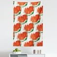 thumbnail image 1 of Watermelon Tapestry, Summer Time Fruit Slices in Watercolor Paint Style Drawn by Hand, Fabric Wall Hanging Decor for Bedroom Living Room Dorm, 5 Sizes, Vermilion Green, by Ambesonne, 1 of 1