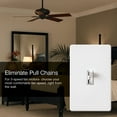 thumbnail image 2 of Lutron Light Almond Single Pole 3 Speed Fan Control Toggler 1.5A 120V AYFSQ-F-LA, 2 of 7
