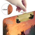 thumbnail image 3 of Acrylic Writing Board Gold 12.5*9 Inch Clipboards Transparent Acrylic Material Suitable For Office Classroom Teachers Fashion Bloggers Stationery Enthusiasts Sun and The Horses, 3 of 9