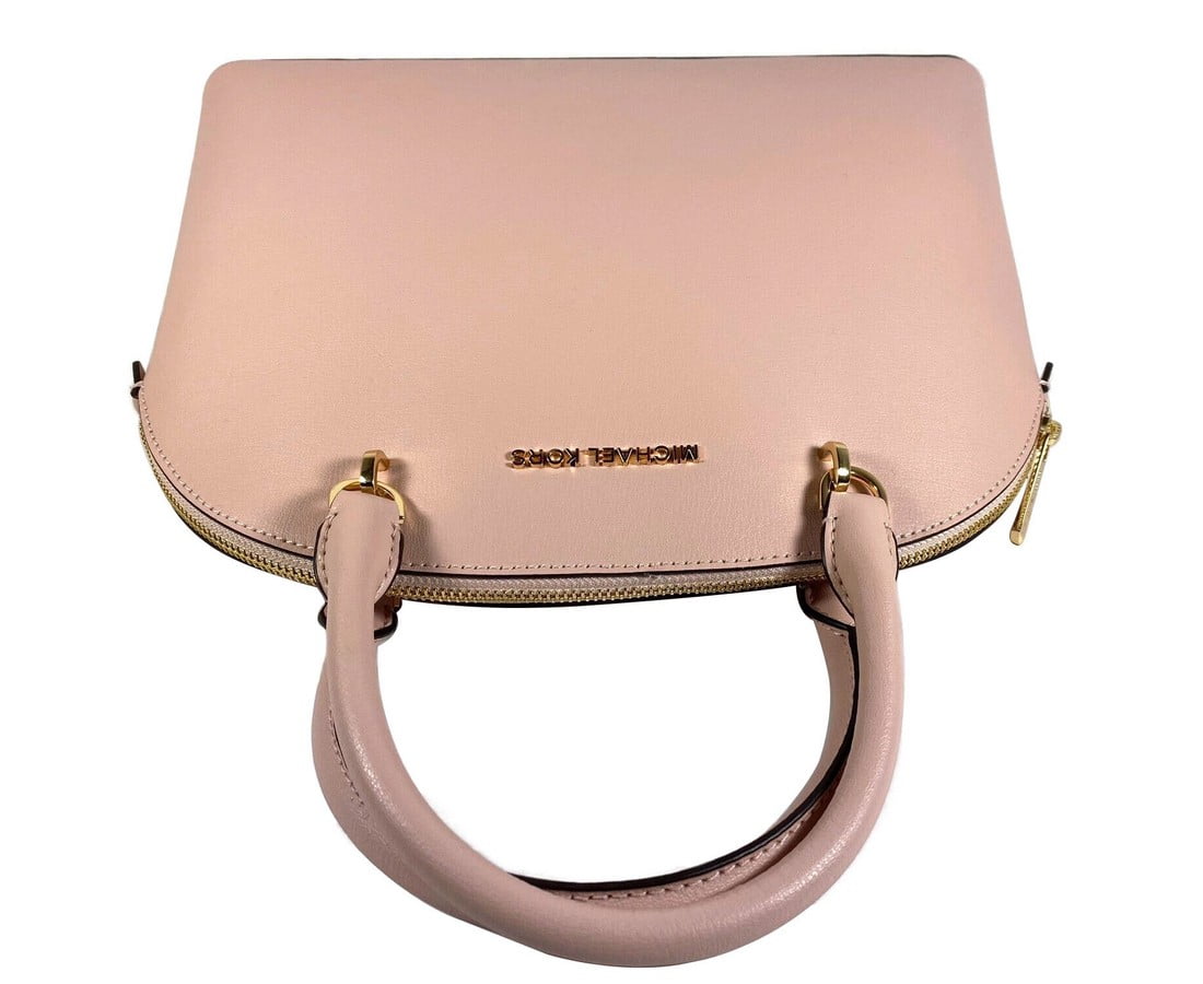 Michael Kors Saffiano Leather Emmy Large Dome Satchel Handbag 
