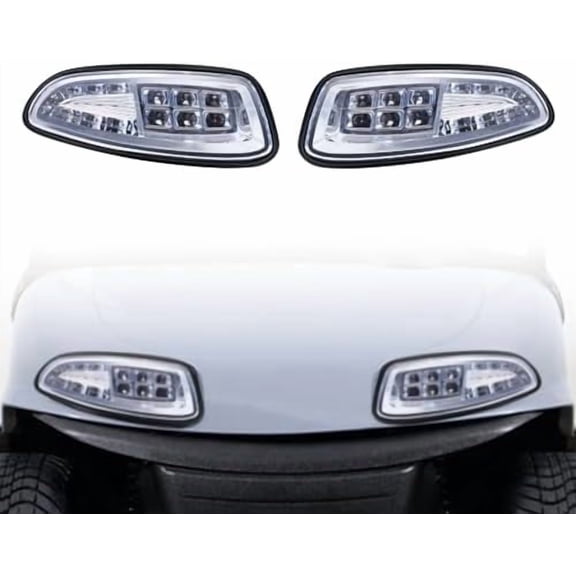 LED Head Light Kit For EZGO RXV 2008-UP Gas or Electric Golf Cart Models Front 12V headlights Light Kit Assembly For EZGO RXV$$Sport & Recreation Other