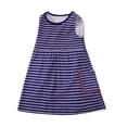 thumbnail image 2 of LYMAYTER 2-8Y Toddler Kids Tulle Dress for Girls Sleeveless Stripes Skirt Baby Princess Tutu Cotton Skirt, 2 of 10