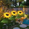thumbnail image 6 of 2PCS Solar Garden Lights Outdoor - Sunflower Design, Solar-Powered, Durable, for Grassland and Patio, 6 of 8