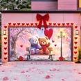 thumbnail image 3 of Colorful M Romantic Heart Shaped Garage Door Banner Decorative Hanging Cloth For Party Decorations Festive Celebration Ambiance Size M, 3 of 5