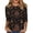 Black #147, variant on Shirts for Women Halloween Funny 3/4 Sleeve Tops Spooky Pumpkin Ghost Printed Pullover Horror Crew Neck T Shirts Holiday Three Quarter Length Blouses, 3XL
